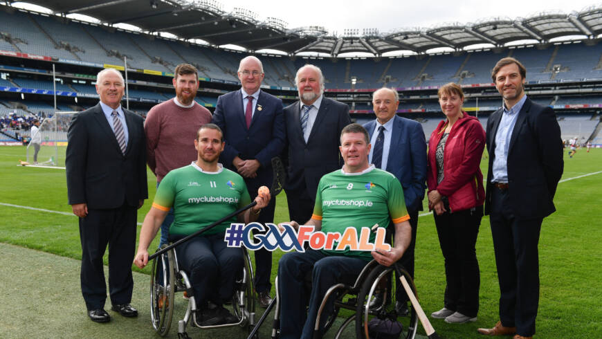 Pat Carty to Captain Ireland Wheelchair Hurling Squad